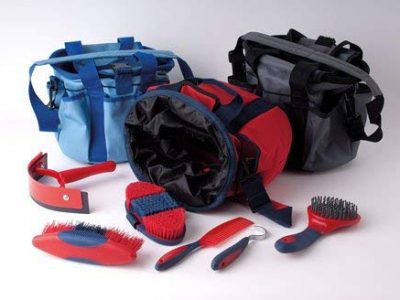Shorefields Rhinegold Soft Touch Complete Horse Grooming Kit With Colour Co-Ordinate Brushes (Red)