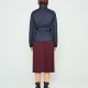 Women’s Refined Quilted Trench Jacket: Navy