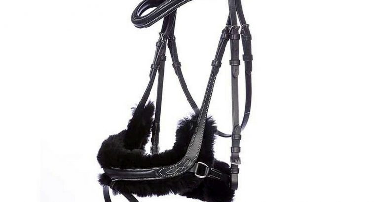 Kavalkade Ivy Anatomical Flash Snaffle Bridle with Lambskin Lining + Reins