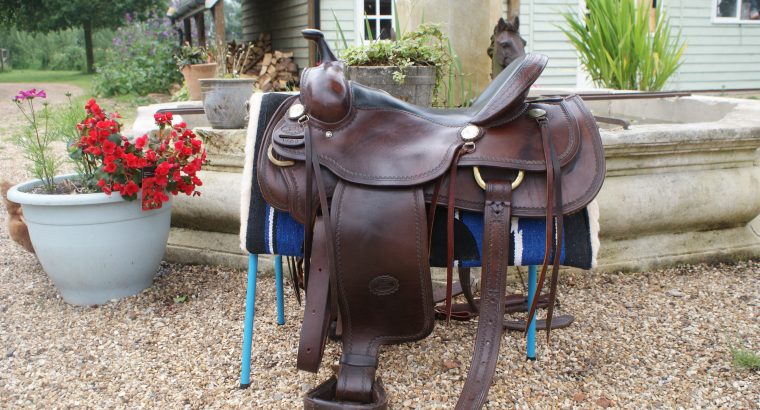 BILLY COOK GENUINE WESTERN SADDLE 14 IN/16 ENGLISH